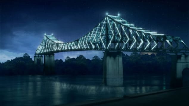 To celebrate Montreal’s 375th anniversary the Jacques Cartier Bridge would have lights than can turn 365 shades of colours. Prijected cost, $40-million.