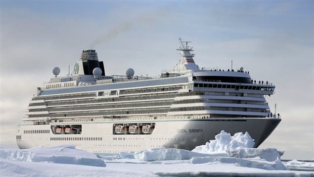 Cyrstal Serenity recently made a voyage through the Northwest Passage across the Arctic.