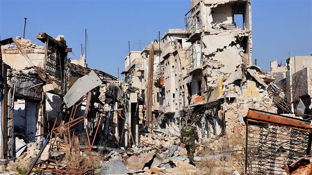 الدمار في أحياء حلب الشرقية