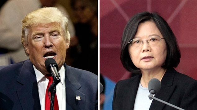 特朗普当选后接听台湾总统电话打破四十年传统
