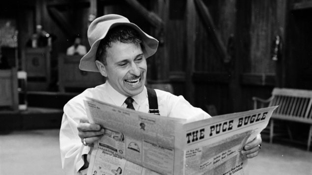 Gordie Tapp as Cousin Clem in 1960 on the Canadian CBC TV series, Country Hoedown, a musical variety comedy show, imitated in large part by the later US show Hee Haw, where Tapp performed sketch comedy and also often appeared as Cousin Clem.