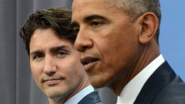 El primer ministro Justin Trudeau y el presidente Barack Obama, fotografiados en junio pasado, anunciaron la prohibición de nuevas perforaciones petroleras en el Ártico.