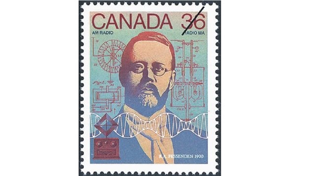 In 1987 Canada Post created this postage stamp to commemorate Reginald Fessenden, inventor of radio and hundreds of other inventions.