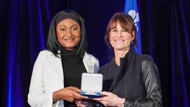 For her contributions to Quebec society, Fabienne Colas was awarded la Médaille de l'Assemblée nationale du Québec (The Medal of the National Assembly of Quebec) in 2015 by Kathleen Weil, the Minister of Immigration, Diversity and Inclusiveness.