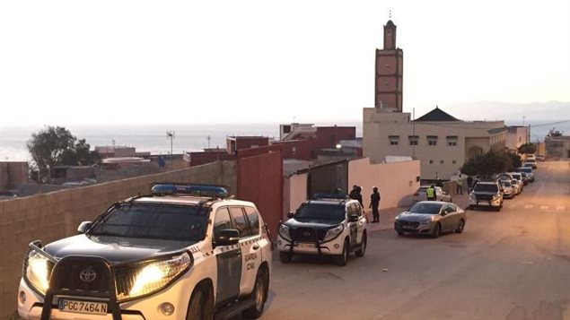 Parte del operativo policial llevado a cabo en Ceuta.