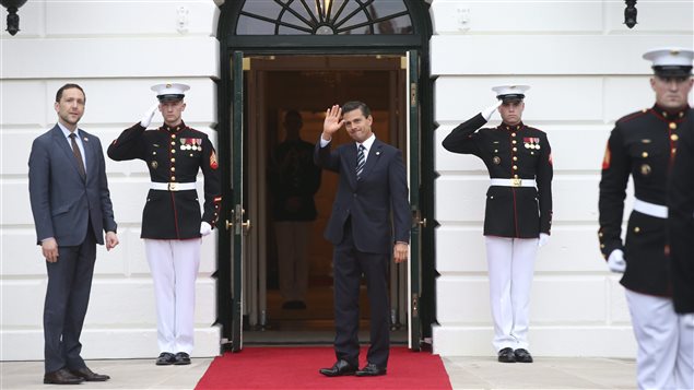 Enrique Peña Nieto en una visita a la Casa Blanca en marzo de 2016.
