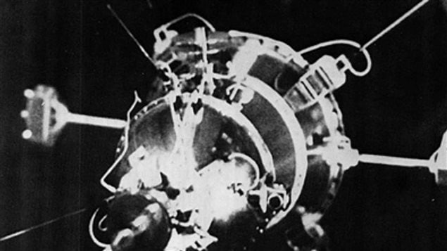 Soviet image of a RORSAT-type nuclear-powered spy satellite