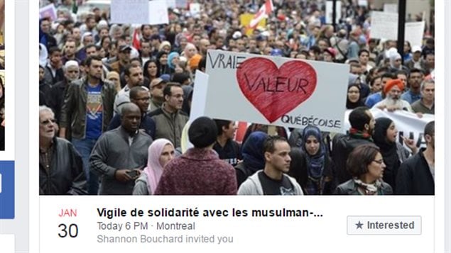 Rallies were organized to support the Muslim community after the fatal attack on the Quebec City mosque.