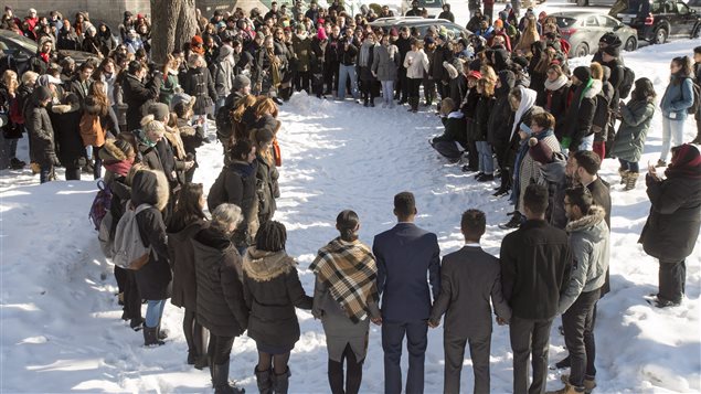 Los quebequenses no dudaron en mostrar su solidaridad hacia las víctimas y sus familias.
