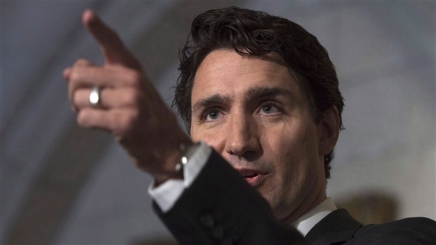 Le Premier ministre du Canada Justin Trudeau