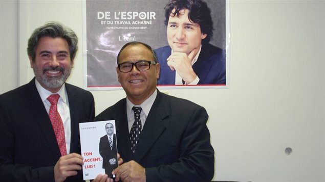 Luis Zúñiga y el político argentino-canadiense Pablo Rodríguez, nombrado recientemente por Justin Trudeau, líder de los diputados federales en el Parlamento.