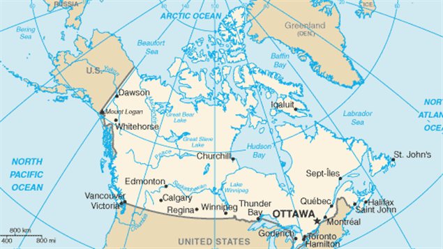 La población canadiense se desplaza hacia el oeste del territorio.