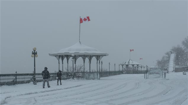La tormenta en su paso por Quebec.