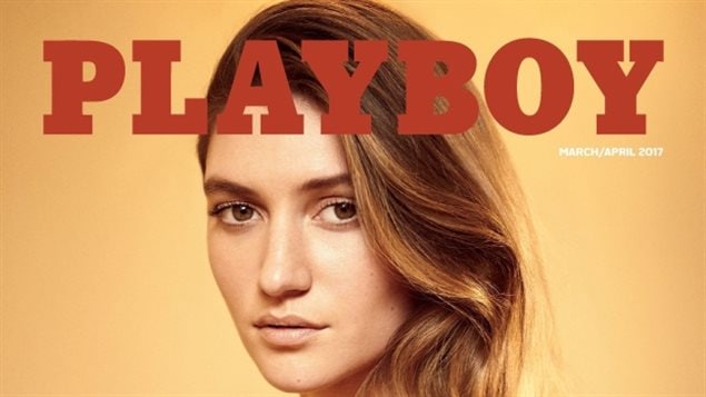 Playboy magazine今年3月/4月期刊的封面女郎