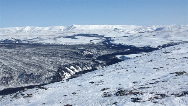 The tough terrain of the Richardson Mountains near Rock River YT. The mad trapper traveersed this region in around -40C conditions and in a blizzard