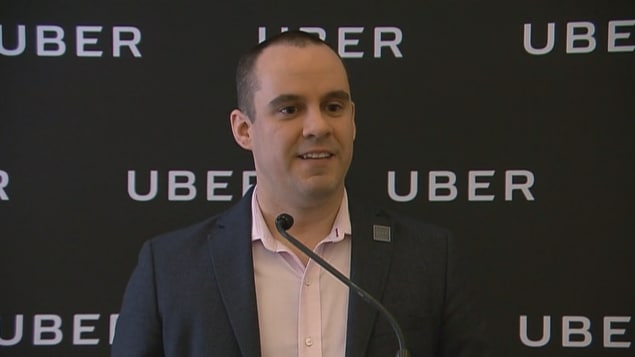 Le directeur général d’Uber au Québec, Jean-Nicolas Guillemette.