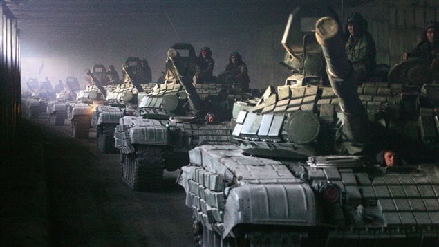 Tanques rusos en su avance hacia Georgia, en 2008.