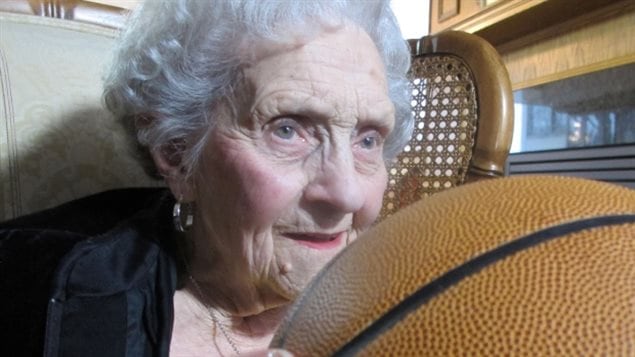 It’s still with me,’ says Kay MacBeth, decades after she was on the court with the Edmonton Grads basketball team. ’It’s in my heart.’ 