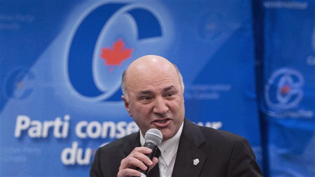 Kevin O'Leary is running for the leadership of the opposition Conservative Party.