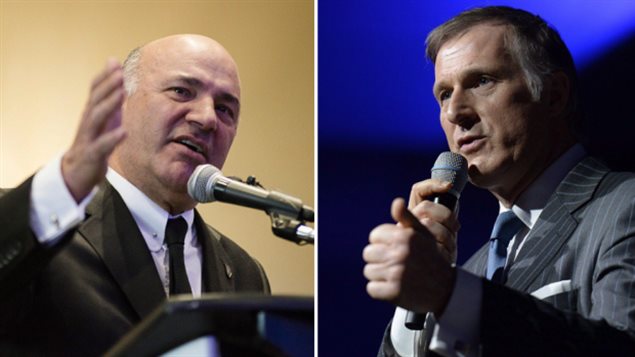 Kevin O'Leary 和 Maxime Bernier 争雄保守党党魁