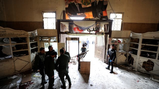 Atentado contra el Palacio de Justicia de Damasco, Siria. 