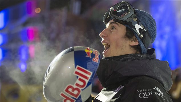 Marc McMorris was delighted to learn of his victory at the FIS Snowboard World Cup Big Air event in Quebec City in February.