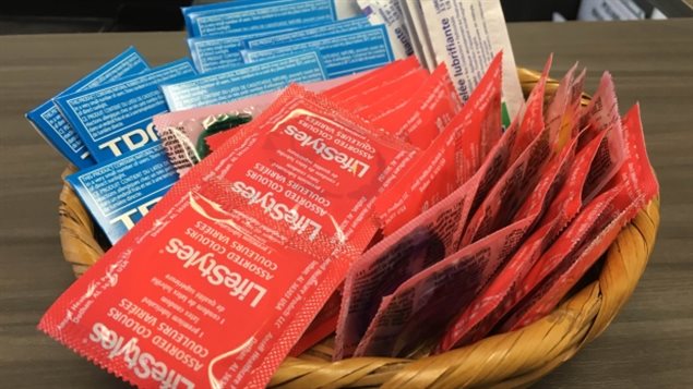 Many universities in Canada provide baskets of condoms and students often get messages about safe sex.