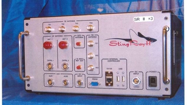 The StingRay II, manufactured by Harris Corporation, of Melbourne, Fla., can capture cellphone information for surveillance purposes. 