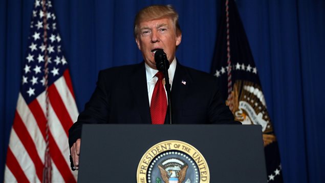 El presidente de Estados Unidos, Donald Trump, se pronuncia desde Mar-a-Lago, Florida, sobre el bombardeo contra contra Siria.
