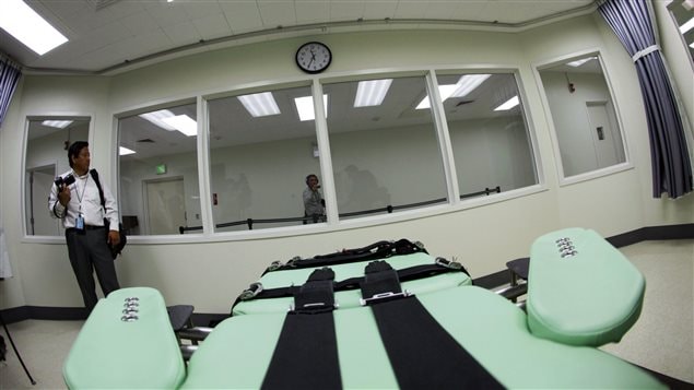 A Sept. 21, 2010 file photo shows an execution chamber in the U.S. state of California. The U.S. is no longer one of the five most prolific executioners.
