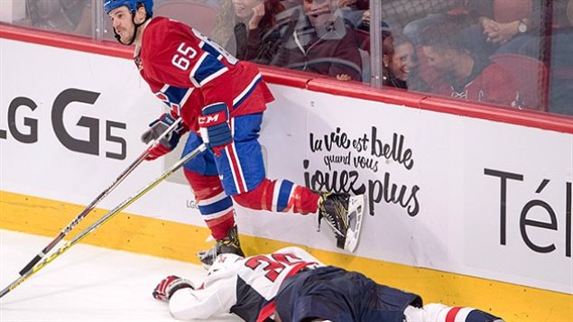 Sept 2016 :The NHL suspended Canadiens forward Andrew Shaw, left, for three pre-season games after his hit against Washington defence prospect Connor Hobbs during the second period of a game in Montreal.