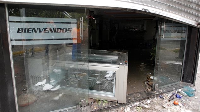 Tiendas saqueadas en Caracas el 20 de abril 2017.