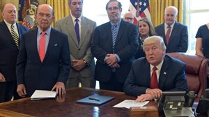 Trump vowed during the signing of an executive order at the White House last Thursday to strike back at Canada for its unfair trade. 