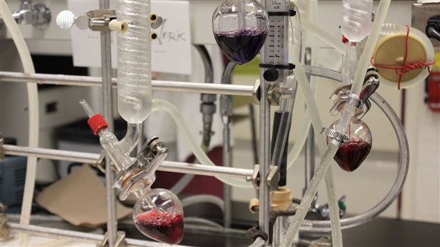 Testing equipment at CCOVI such as for sulphur dioxide content. CCOVI uses a variety of procedures and equipment to test wine quality for the grape and wine industry