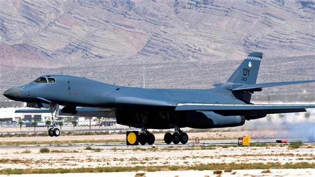 El avión bombardero B-1B Lancer, del ejército estadounidense.