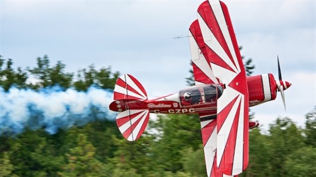 Brent Handy will be among the aerobatic performers touring the Canadian Arctic this summer. The former CF-18 pilot now owns this Pitts S-2.