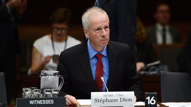 Stephane Dion, Canada’s Ambassador-Designate to the European Union and Germany, appears as a witness at a House of Commons Standing Committee on Foreign Affairs and International Development in Ottawa in Ottawa on Tuesday, May 2, 2017. 