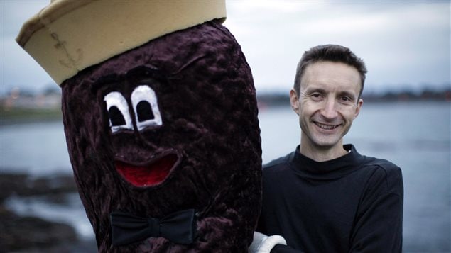 By November 2012 James Skwarok had already been using Mr. Floatie for eight years to protest the dumping of raw sewage off Victoria.