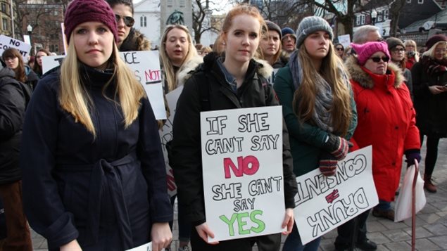 Protests have drawn attention to sexual assault cases that have gone before the courts. 