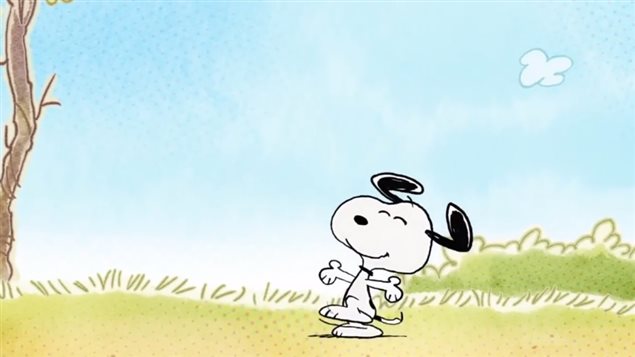 Le sympatique chien Snoopy fait partie de la marque Peanuts maintenant propriété de DHX Media Ltd. 