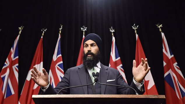 NDP MPP Jagmeet Singh speaks at Queen’s Park in Toronto on Wednesday, October 28, 2015. Ontario deputy NDP leader Jagmeet Singh is set to launch a bid for federal leadership next week, The Canadian Press has learned.