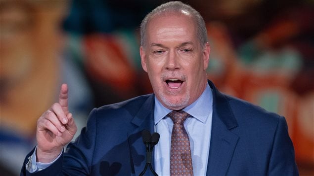 John Horgan, jefe del Nuevo Partido Democrático, sigue en la oposición en Columbia Británica.