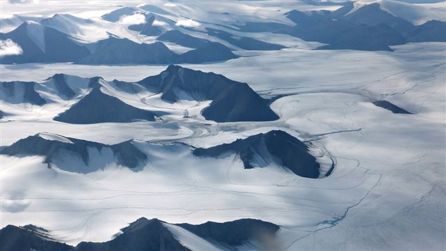 The Agassiz Ice Cap is on the central eastern side of Ellesmere Island, Nunavut, Canada
