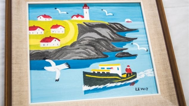 This now celebrated fold artist Maud Lewis painting was discovered by volunteers at the Mennonite Central Committee Thrift Centre in New Hamburg, Ont. The painting was auctioned off to support the MCC.