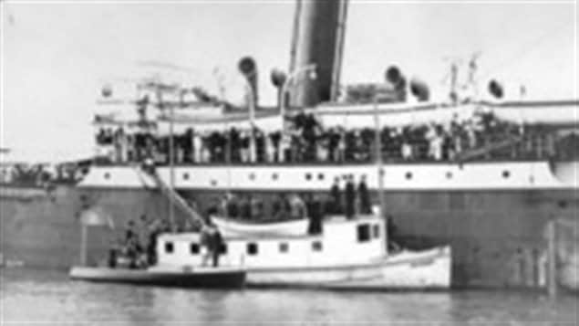 After two months docked in Vancouver, the Komagata Maru was forced to return to India.