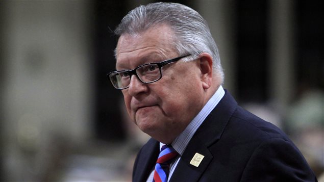 Public Safety Minister Ralph Goodale stands in the House of Commons during Question Period on Parliament Hill in Ottawa, Thursday, May 11, 2017. 