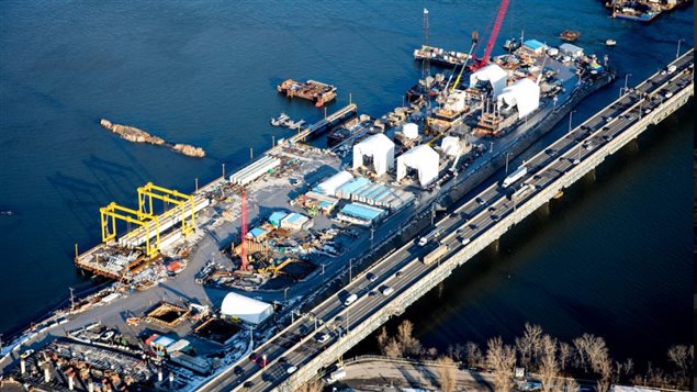 Dec 16-2016: One of the province’s biggest contstuction projects, the multi-billion dollar building of the new Champlain bridge across the St Lawrence at Montreal, is now halted due to the strike