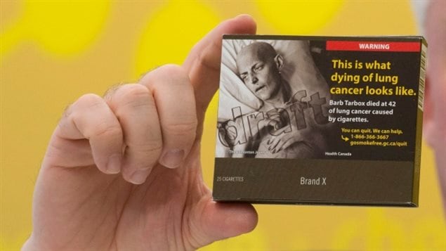 Cigarette packages already carry graphic warnings about the health effects of smoking.
