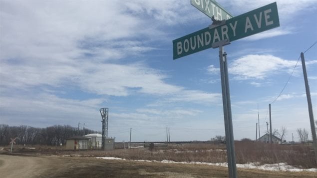 Boundary Avenue marks the Canada/U.S. border just east of Emerson, Man. Many asylum seekers cross the border here. 