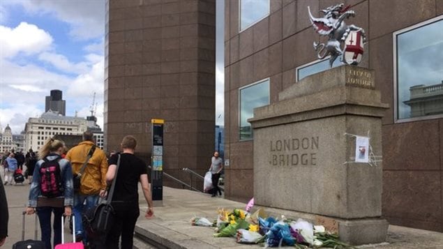 El Puente de Londres después del atentado del 3 de junio 2017.